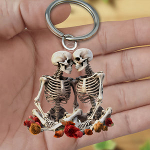 Skeleton Couple Keychain - Gift For Couple