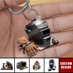 Personalized Welder Keychain - Gifts For Welder