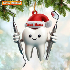 Personalized Dentist Christmas Ornament-Gift For Hygienists-2024 New Release