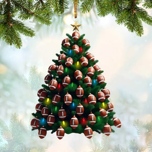 Christmas Football Tree Ornament-Gifts For Football Lover-2024 New Release