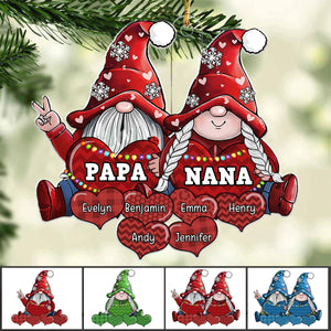 2024 New Release - Family Is What Christmas Is All About - Personalized Acrylic Ornament, Christmas Gift For Grandma, Grandpa