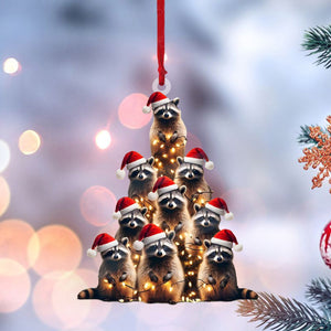 2024 New Release - Raccoon Christmas Tree Ornament