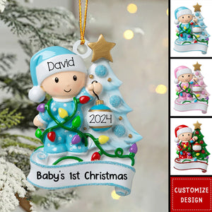 Personalized Snow Baby's Christmas Ornament - 2024 New Release