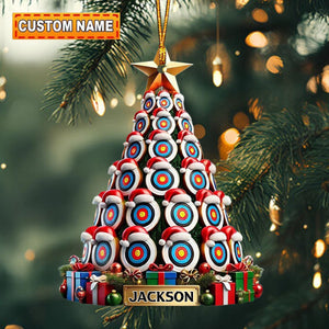 2024 New Release - Personalized Archery Target Christmas Ornament Gift For Archery Lovers