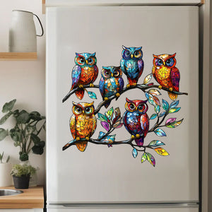 Colorful Owl Decal - Perfect Gift for Animal Lovers, Friends, Family