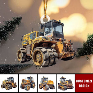 Personalized Road Roller Christmas Ornament Gift For Heavy Equipment Lovers- 2024 New Release