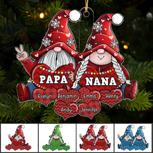 2024 New Release - Family Is What Christmas Is All About - Personalized Acrylic Ornament, Christmas Gift For Grandma, Grandpa