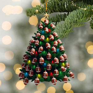 Christmas Football Tree Ornament-Gifts For Football Lover-2024 New Release