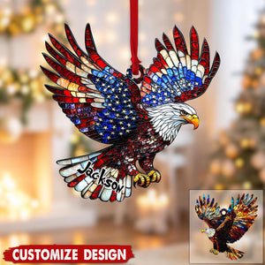 Personalized Eagles Christmas Ornament Gift for Eagles Lover-2024 New Release