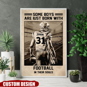 Be The One Every One Wants To Watch - Personalized Poster - Gift For American Football Players