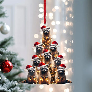 2024 New Release - Raccoon Christmas Tree Ornament