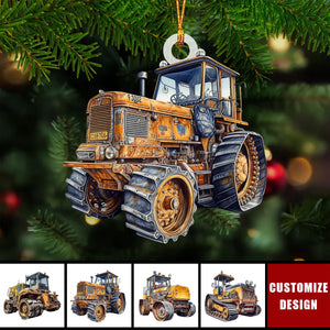 Personalized Road Roller Christmas Ornament Gift For Heavy Equipment Lovers- 2024 New Release