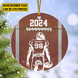 2024 New Release - Personalized Football Boy Christmas Ornament , Gift For Football Lovers