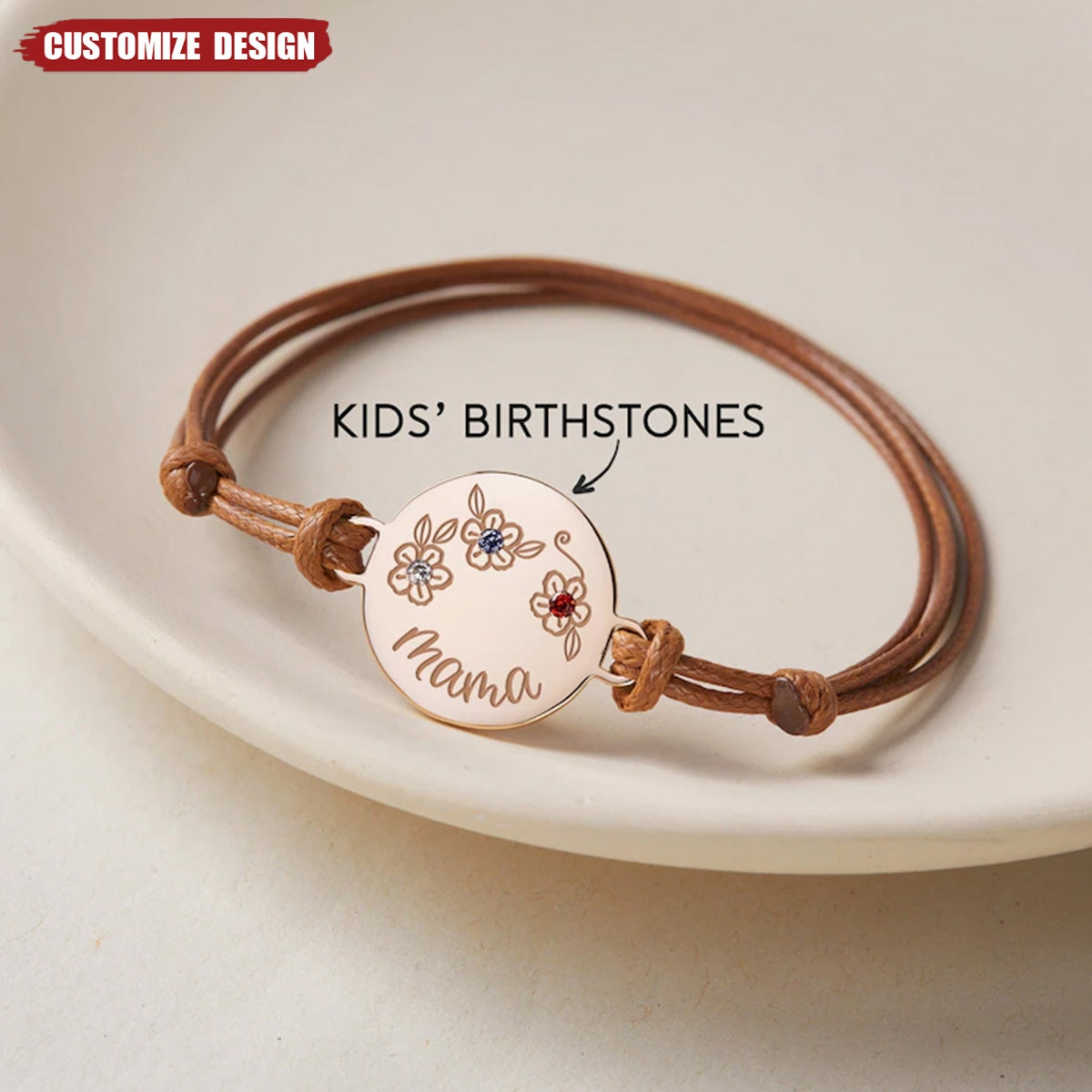 Personalized Mom Grandma Birthstone Bracelet With Kid‘s Birthstones