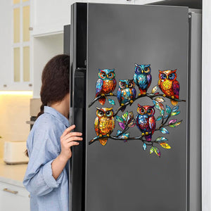 Colorful Owl Decal - Perfect Gift for Animal Lovers, Friends, Family