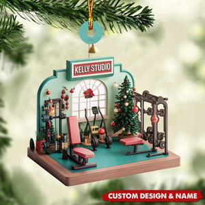 Personalized Gym Studio Christmas Ornament-Gifts For Gym Lovers-2024 New Release