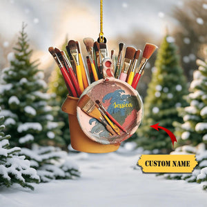 Personalized Painter's Art Palette Christmas Ornament - 2024 New Release