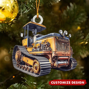 Personalized Road Roller Christmas Ornament Gift For Heavy Equipment Lovers- 2024 New Release