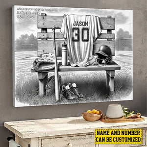 Personalized Class Softball Team Poster-Poster Gift For Softball Team Members