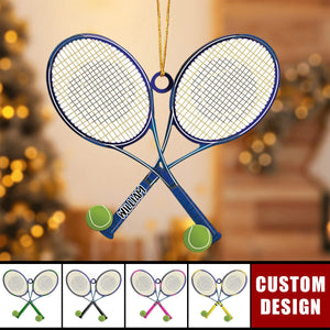 Personalized Tennis Christmas Ornament, Gift For Tennis Lovers - 2024 New Release