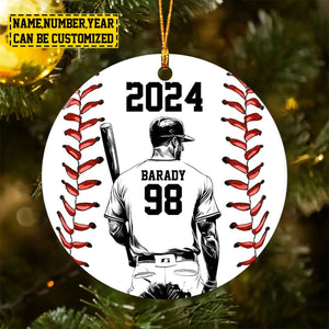 2024 New Release - Personalized Baseball Boy Christmas Ornament , Gift For Baseball Lovers