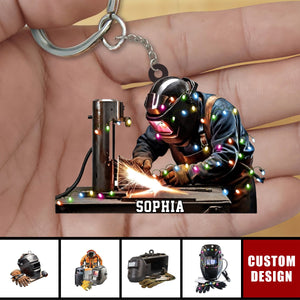 Personalized Welder Keychain - Gifts For Welder