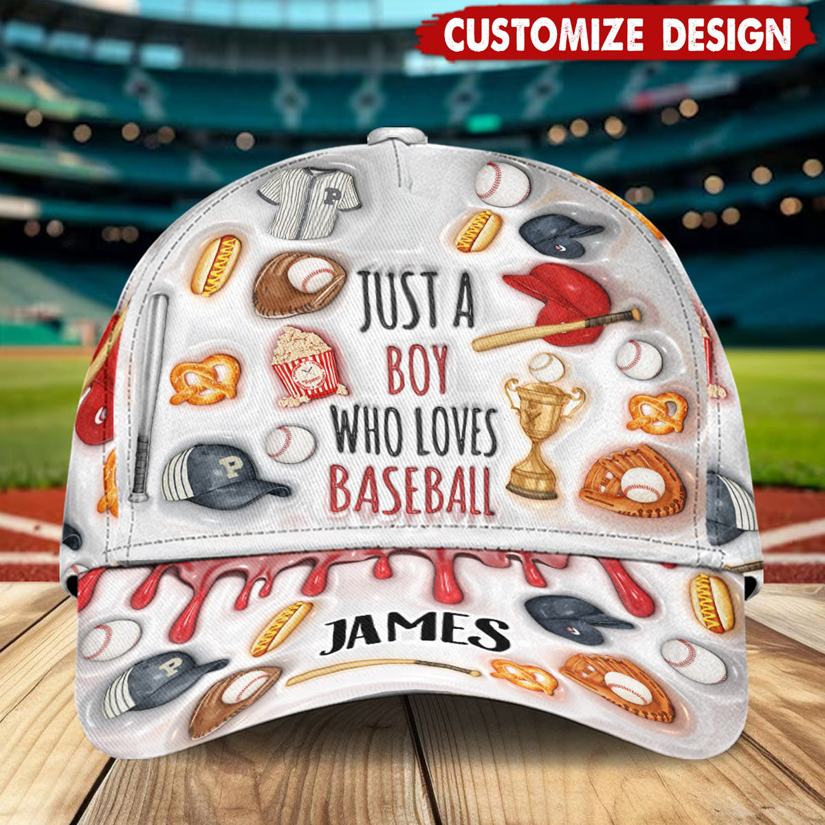 Just A Girl/Boy Who Loves Baseball - Personalized Baseball Classic Cap