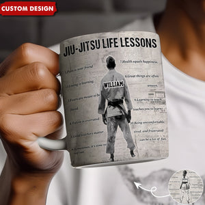 Personalized Jiu-Jitsu Life Lessons Mug-Gift For Jiu-Jitsu Lovers