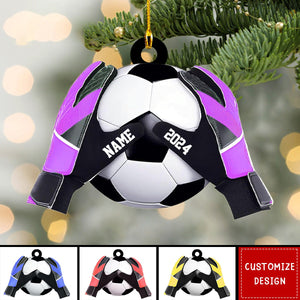 Personalized  Soccer Goal Keeper Christmas Ornament - Gift For Soccer Lovers