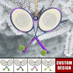 Personalized Tennis Christmas Ornament, Gift For Tennis Lovers - 2024 New Release