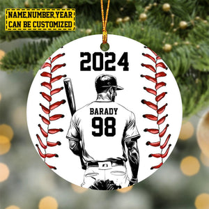 2024 New Release - Personalized Baseball Boy Christmas Ornament , Gift For Baseball Lovers