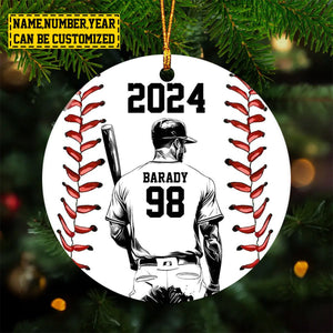 2024 New Release - Personalized Baseball Boy Christmas Ornament , Gift For Baseball Lovers