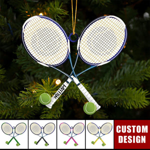 Personalized Tennis Christmas Ornament, Gift For Tennis Lovers - 2024 New Release