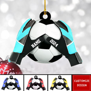 Personalized  Soccer Goal Keeper Christmas Ornament - Gift For Soccer Lovers - 2024 New Release