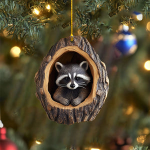 2024 New Release-Raccoon Christmas Ornament-Gift for Raccoon Lover