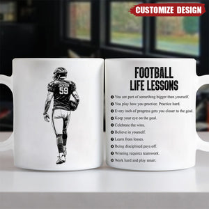 Personalized American Football Mug - Gift For American Football Lover