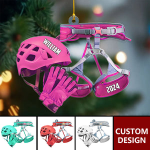 Personalized Rock Climbing Christmas Ornament, Gift For Climbing Lovers-2024 New Release