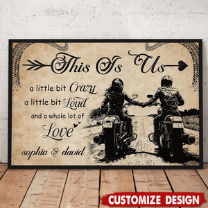 This Is Us-Personalized Couple Bike Poster-Motorcycle-Loving Couple