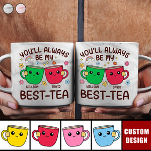 You'll Always Be My Best-Tea Friends - Personalized Marble Mug