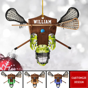 Personalized Lacrosse Ornaments - Gift For Lacrosse Lovers - 2024 New Release