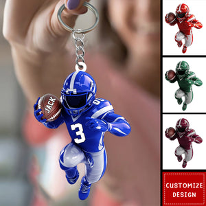 American Football Personalized Keychain - Gift For American Football Lovers