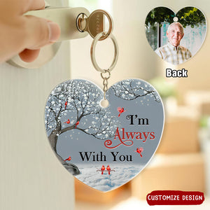 When You Miss Me Hold This Little Heart - Loving, Memorial Gift For Family, Siblings, Friends - Personalized Acrylic Keychain