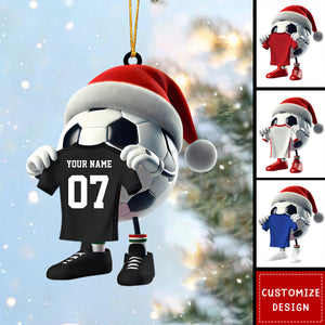 Personalized Soccer Christmas Ornament Gift For Soccer Lovers-2024 New Release