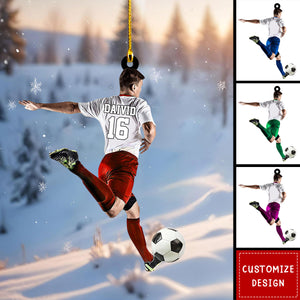 Personalized Soccer Player Christmas Ornament Gift for Soccer Lovers-2024 New Release