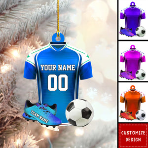 Personalized Soccer Christmas Ornament Gift for Soccer Lovers-2024 New Release