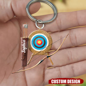 2024 New Release Personalized Archery Set Keychain-Gifts For Archery Lover