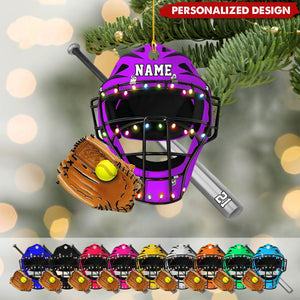 Personalized Softball Acrylic Ornament-Gifts For Softball Lovers-2024 New Release