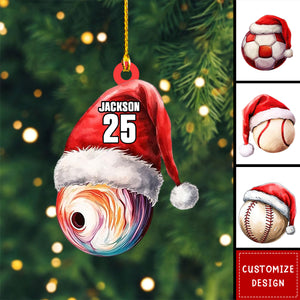 Personalized Sport Ball Christmas Ornament Gift for Sport Lover-2024 New Release