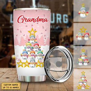 Personalized Snowman Kid Tumbler