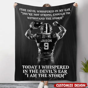 Personalized American Football Blanket, Gift For American Football Players,Lovers